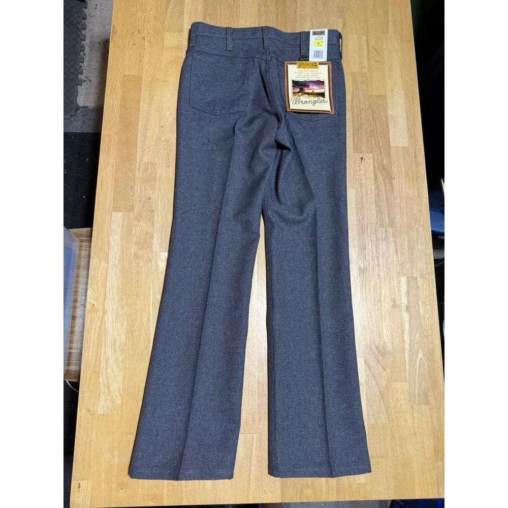 Wrangler Rancher Dress Boot Jeans 31x32 Charcoal Gray NWT Western Pants Men